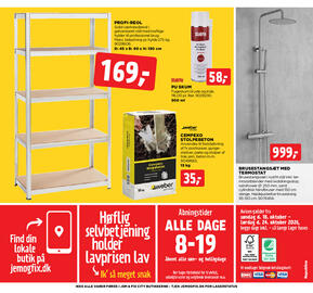 Jem & fix tilbudsavis uge 43 Side 24: Profi-reol €169,00, Cempexo Stolpebeton €35,00