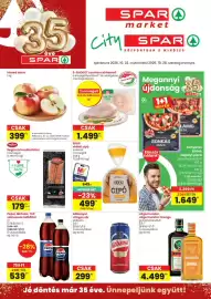 Spar akciós újság hét 43 Oldal 1: Idared alma €399,00, S-BUDGET csontos csirkemell €1.499,00
