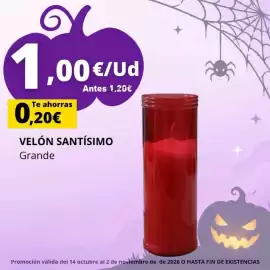 Folleto Supermercados Tu Alteza Página 1: Velón Santísimo Grande €1,00