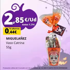Folleto Supermercados Tu Alteza Página 2: Miguelañez Vaso Catrina €2,85