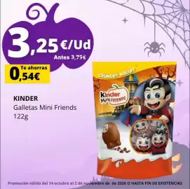 Folleto Supermercados Tu Alteza Página 3: Kinder Galletas Mini Friends €3,25