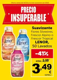 Folleto Masymas Página 3: Lenor - suavizante €3,49
