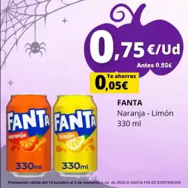 Folleto Tu Trébol Hipermercados Página 1: Fanta Naranja - Limón €0,75