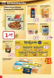 Folleto Alcampo Página 2: Calvo - sardinillas €1,99, Calvo - conservas de pescado €2,99