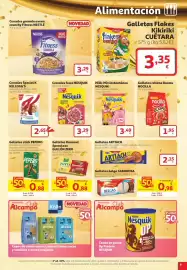 Folleto Alcampo Página 9: Saboralsa - galletas belga €2,15, Nocilla - galletas rellena booms €1,95