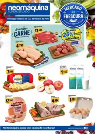 Folheto Neomáquina semana 42 Página 1: Ovos custódio €1,69, Maça royal gala €0,99