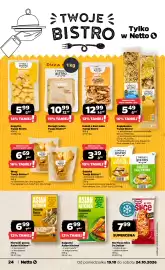 Netto gazetka tydzień 43 Strona 24: Wrap Twoje Bistro €6,69, Pierogi ruskie Twoje Bistro** €10,99