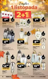 Netto gazetka tydzień 43 Strona 6: Znicz lampion €14,99, Znicz olejowy Z-070H* €6,99