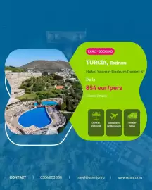 Catalog Eximtur Pagină 1: Hotel Yasmin Bodrum Resort 5* €854,00
