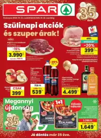Spar akciós újság hét 43 Oldal 1: SPAR 35 Érvényes: 2026. 10. 22. csütörtöktől 2026.10.28. szerdáig Szülinapi akciók és