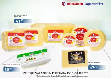 Catalog Unicarm Pagină 6: Unicarm Branza Trapist €47,39, Unicarm Cascaval Dalia €41,99