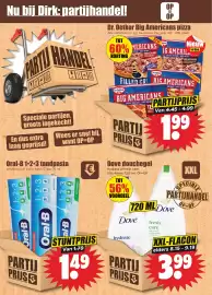 Dirk folder week 43 Pagina 10: Dr. Oetker Big Americans pizza €1,99, Dove douchegel €3,99