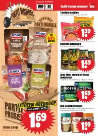 Dirk folder week 43 Pagina 13: Kesbeke tafelzuren €1,49, John West protein of finest tonijnmoot €1,69