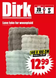 Dirk folder week 43 Pagina 24: Luxe fake fur woonplaat €12,99