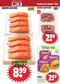 Dirk folder week 43 Pagina 5: Gerookte spekreepjes €2,99, Gouda, tomaat mozzarella schnitzels of crispy sticks €2,49
