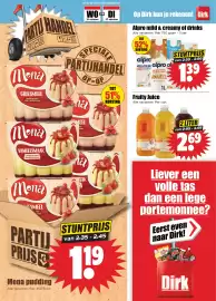 Dirk folder week 43 Pagina 9: HANDEL PARTI Mona GRIESMEEL pudding met rode bessensaus Mona VANILLESMAAK pudding met