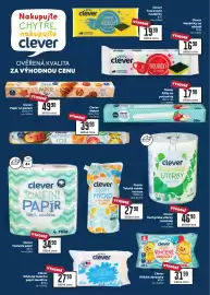 Billa leták Strana 6: Clever toaletní papír €34,90, Clever kuchyňské utěrky maxirole €46,90