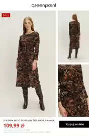 Greenpoint gazetka tydzień 42 Strona 10: Sukienka midi z paskiem w talii nadruk animal Greenpoint €109,99