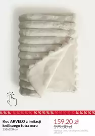 Homla gazetka tydzień 42 Strona 6: Koc Arvelo z imitacji króliczego futra ecru 150x200 cm €159,20