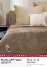 Homla gazetka tydzień 42 Strona 8: Narzuta Aurum beżowa welwetowa 220x240 cm €183,20