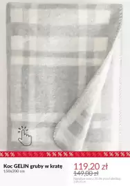 Homla gazetka tydzień 42 Strona 9: Koc Gelin gruby w kratę 150x200 cm €119,20