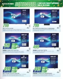 Volantino Leonardelli Pagina 11: Hisense TV Mini LED 55" 55U7S PRO €519,00, Hisense TV QLED 4K 65" €499,00