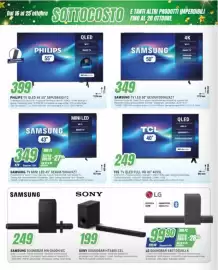 Volantino Leonardelli Pagina 12: Philips TV QLED 4K 55" €399,00, Samsung TV Mini LED 43" €349,00