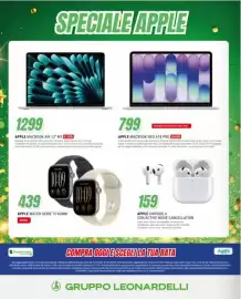 Volantino Leonardelli Pagina 22: Apple MacBook Air 13" M5 512GB €1.299,00, Apple MacBook Neo A18 Pro €799,00