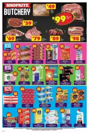 Shoprite catalogue Page 2: Texan - pork steak €59,00, Beef potjiekos €89,00