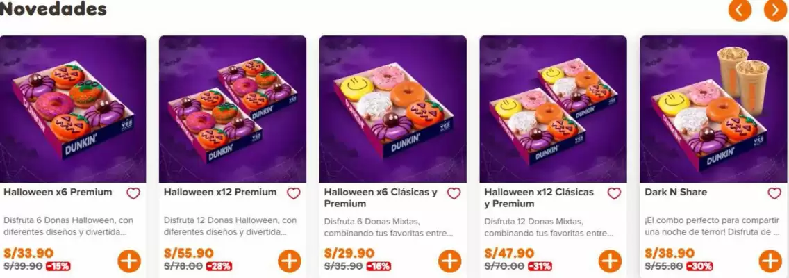 Dunkin Donuts (válido hasta 2-11)