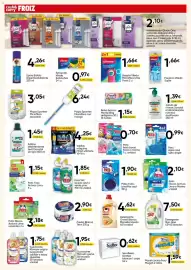 Folleto FROIZ Página 14: Pato Discos Activos €2,10, Foxy papel cocina Mega3 €1,59