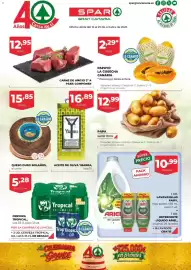 Folleto SPAR Página 1: Aceite de oliva ybarra €16,89, Carne de añojo 2ª a para componer €12,95