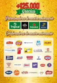 Folleto SPAR Página 4: +125.000 Gracias Patrocinadores de nuestro aniversario Tropical DORADA Especial EXTRA MADURACIÓN
