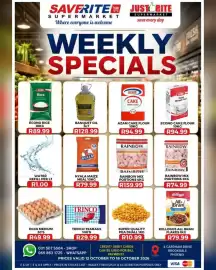 Saverite catalogue week 42 Page 1: Kelloggs All Bran Flakes €79,99, Rainbow Mix Portions €159,99