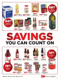 OK MiniMark catalogue Page 3: Morning Mills Choco Cereal Assorted €35,99, OK Pilchards Assorted €23,99