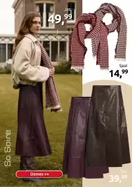 Jola Mode folder week 43 Pagina 5: So Soire Jas 49,99 Dames >> Rok 39,99 Sjaal 14,99