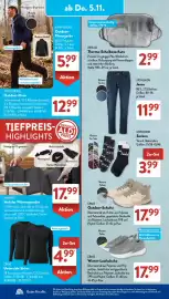Aldi Süd Prospekt woche 45 Seite 10: CRANE Winter-Laufschuhe €17,99, CRANE Unterzieh-Shirts €4,99