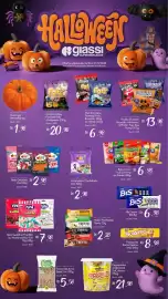 Encarte Giassi Supermercados Página 1: Bala Gelatina Dori €2,98, Bala Amos Fruit Gummy ou Peelerz 65g €6,98