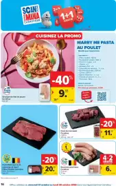 Carrefour folder Pagina 16: Escalope de filet de poulet €9,55, Civet de marcassin €11,20