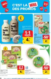 Carrefour folder Pagina 18: Légumes à la crème Crème de la Crème Iglo €2,55, Charcuterie veggie Aoste €6,18