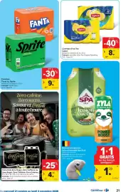 Carrefour folder Pagina 21: Canettes d'ice tea lipton €8,72, Canettes Fanta ou Sprite €9,33