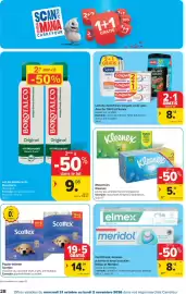 Carrefour folder Pagina 28: Mouchoirs Kleenex €5,18, Dentifrices, brosses à dents et eaux buccales Elmex et Meridol €8,48