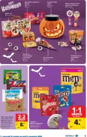 Carrefour folder Pagina 3: Mars minis, Bounty minis, Twix minis, Snickers minis et Milky Way minis €8,38