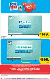 Carrefour folder Pagina 36: Metz tv €149,00, Hisense 65" €599,00