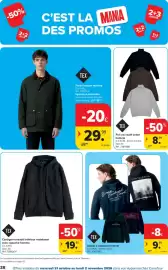 Carrefour folder Pagina 38: Cardigan torsadé intérieur matelassé avec capuche homme €19,99, Parka longue homme €29,99