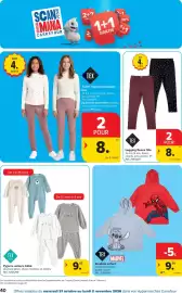 Carrefour folder Pagina 40: Pyjama velours bébé €9,99, T-shirt manches longues fille €8,00