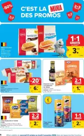 Carrefour folder Pagina 6: Chips nachos Pringles €2,54, Chips Explosions et Tortilla Croky €2,78
