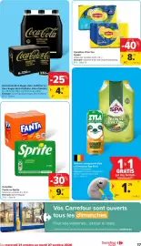Carrefour Market folder week 43 Pagina 17: Canettes d'ice tea lipton €8,72, Canettes Fanta ou Sprite €9,61