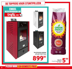 Trafic folder Pagina 8: Pellets €5,99, Pelletkachel diamond €899,00
