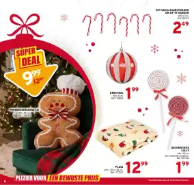 Trafic folder Pagina 4: Plaid €12,99, Set van 6 zuurstokken om op te hangen €2,49